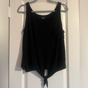 Black loft tank top